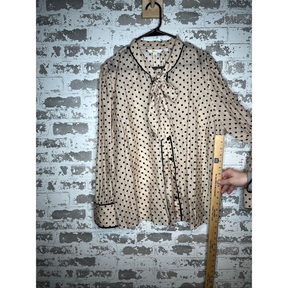 Boden | women sheer blouse velvet polka dots - Picture 5 of 13